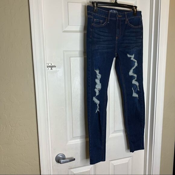 Wild Fable High Rise Skinny Distressed Jeans - Picture 3 of 9